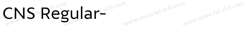 CNS Regular字体转换